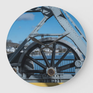 Reloj Redondo Grande Puente Bascule del río Mystic – Históricos Mystic