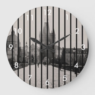 Reloj Redondo Grande Puente Carlos de Praga