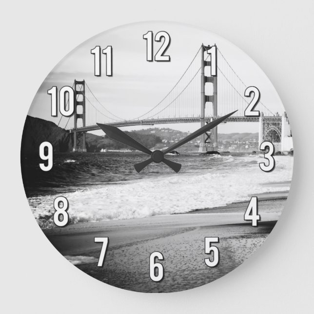 Reloj Redondo Grande Puente Golden Gate, San Francisco (Anverso)