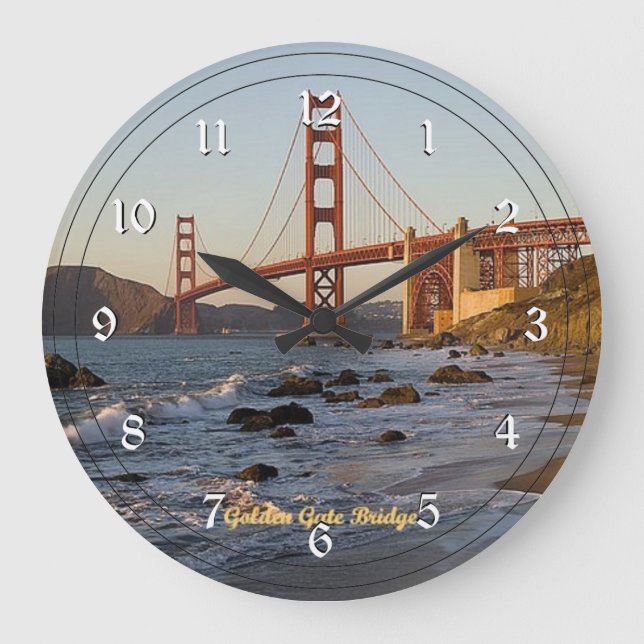 Reloj Redondo Grande Puente Golden Gate, San Francisco (Anverso)