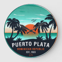 Puerto Plata Dominicano Retro Sunset Souvenir 60
