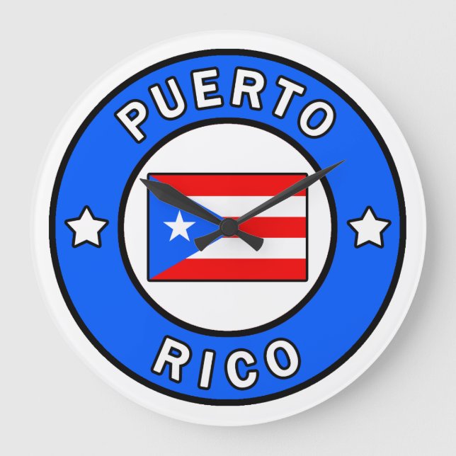 Reloj Redondo Grande Puerto Rico (Anverso)