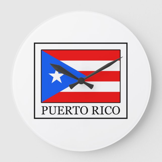 Reloj Redondo Grande Puerto Rico (Anverso)