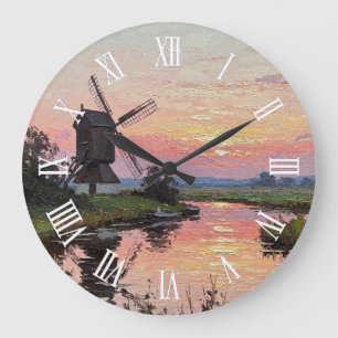 Reloj Redondo Grande Puesta de sol en The Broads Inglaterra Viajes
