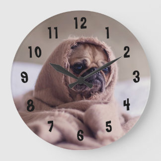 Reloj Redondo Grande Pug Adorable