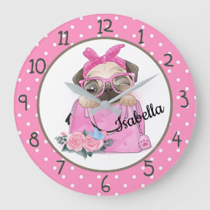 Reloj Redondo Grande Pug. cuajo
