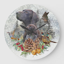 Reloj Redondo Grande Puntero alemán de corta duración en invierno