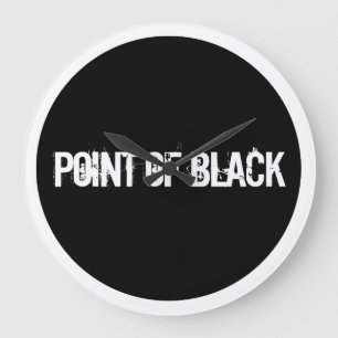Reloj Redondo Grande "Punto negro"