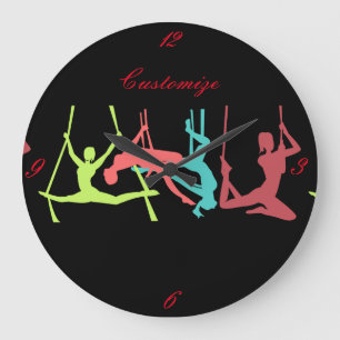 Reloj Redondo Grande Puntos de Fitness Aéreo Thunder_Cove