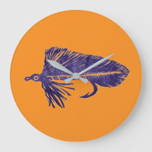 Reloj Redondo Grande Purple Matuka streamer fly tying & fish