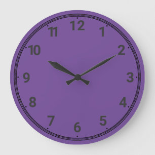 Reloj Redondo Grande Púrpura