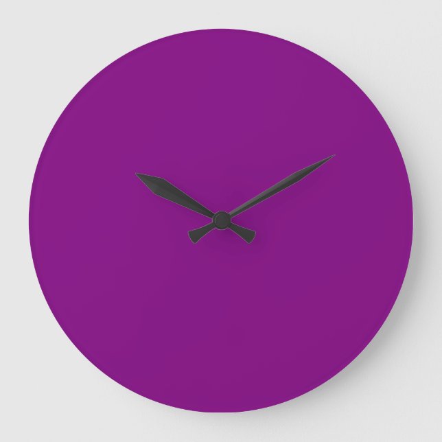 Reloj Redondo Grande Púrpura (Anverso)
