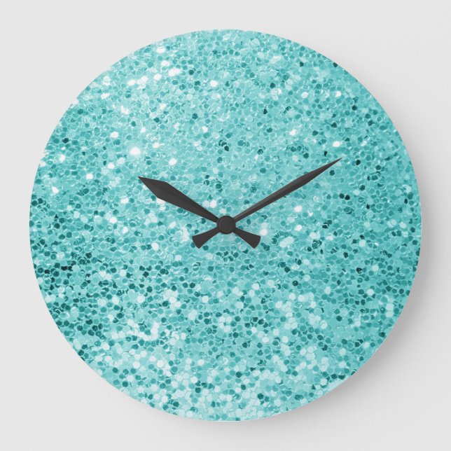 Reloj Redondo Grande Purpurina Mermaid-12 (Anverso)