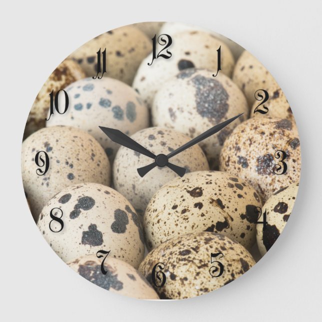 Reloj Redondo Grande Quail Eggs (Anverso)