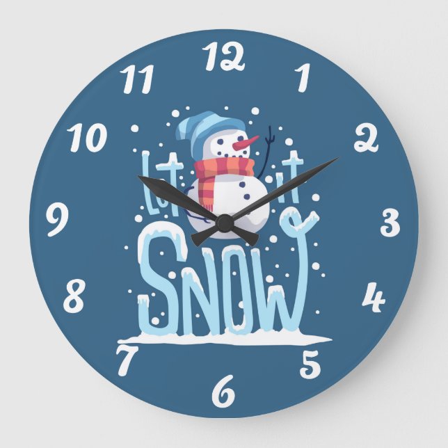 Reloj Redondo Grande Que nieve (Anverso)
