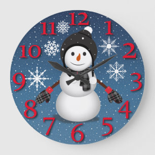 Reloj Redondo Grande Que nieve