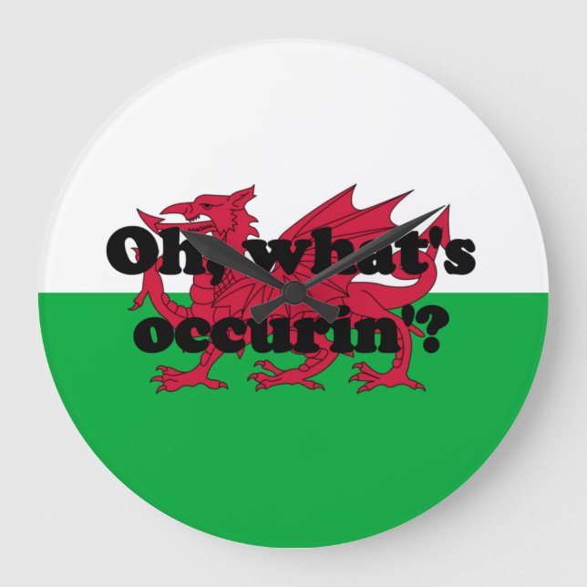 Reloj Redondo Grande '¿Qué pasa?' (Anverso)