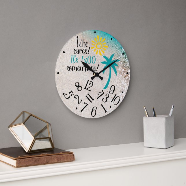Reloj Redondo Grande Quién se importa (Oficina)