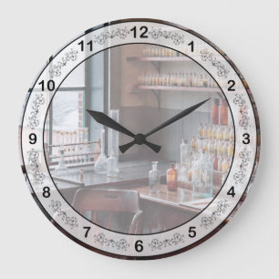 Reloj Redondo Grande Químico - Ciencia de los perfumes