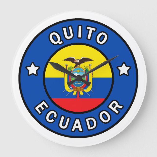 Reloj Redondo Grande Quito Ecuador (Anverso)
