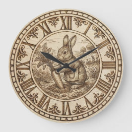 Reloj Redondo Grande Rabbit Wall Clock