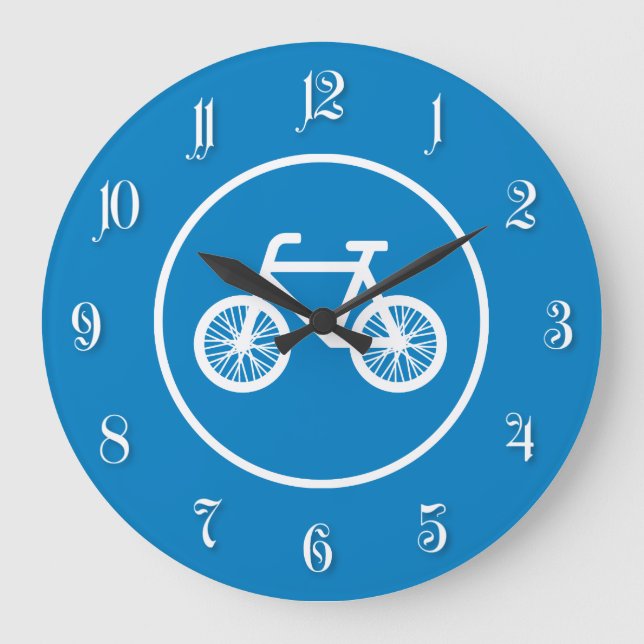 Reloj Redondo Grande Race a bicycle (Anverso)