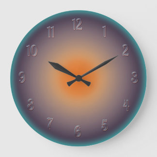 Reloj Redondo Grande Radial Sunset with Illuminated Effect Wall Clock
