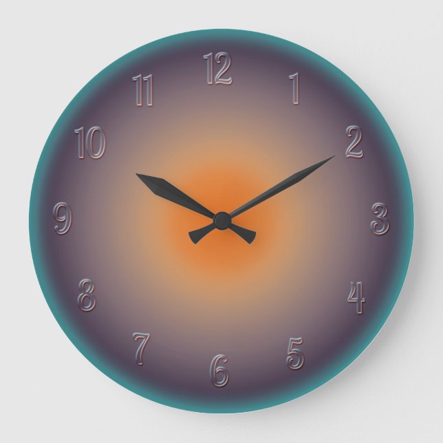 Reloj Redondo Grande Radial Sunset with Illuminated Effect Wall Clock (Anverso)