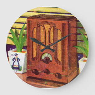 Reloj Redondo Grande Radio catedral de 1937