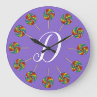Rainbow Lollipop Candy Lolly Purple Inicial