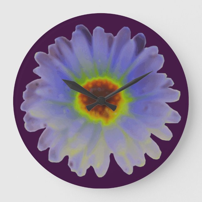 Reloj Redondo Grande Rainbow Marigold Wall Clock (Anverso)
