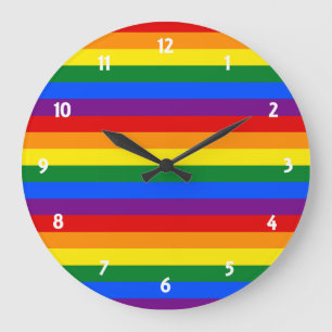 Reloj Redondo Grande Rainbow Pride