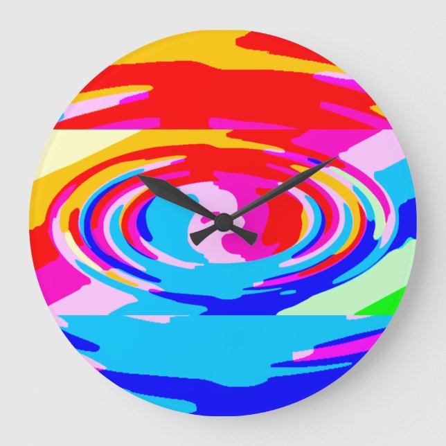 RELOJ REDONDO GRANDE RAINBOW TIME (Anverso)
