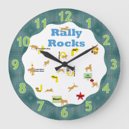 Reloj Redondo Grande Rally Rocks Dogs