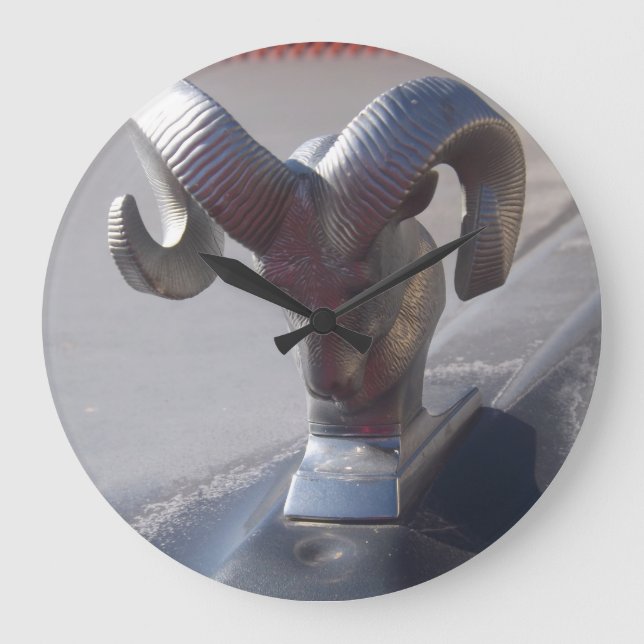 Reloj Redondo Grande Rama plateada (Anverso)