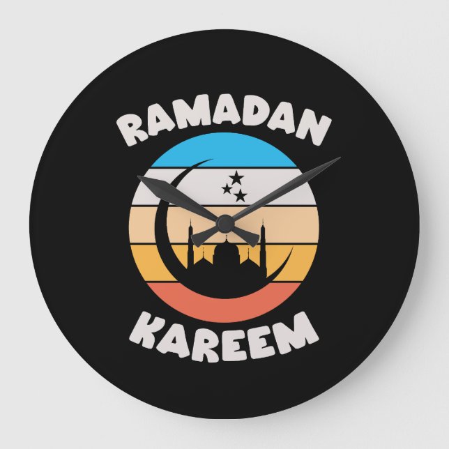 Reloj Redondo Grande ramadan kareem (Anverso)