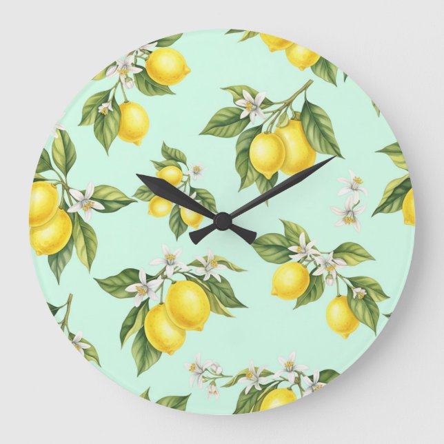 Reloj Redondo Grande Ramas con lemas de Natasha Us (Anverso)