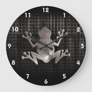 Reloj Redondo Grande Rana del Grunge