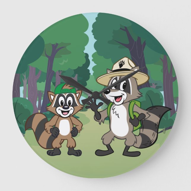 Reloj Redondo Grande Ranger Rick | Ranger Rick & Ricky (Anverso)