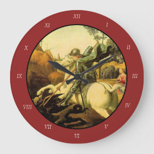 Reloj Redondo Grande Raphael's "St. George and the Dragon" (circa 1505)