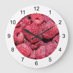 Reloj Redondo Grande Raspberries