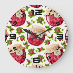 Reloj Redondo Grande Raspberry Jam