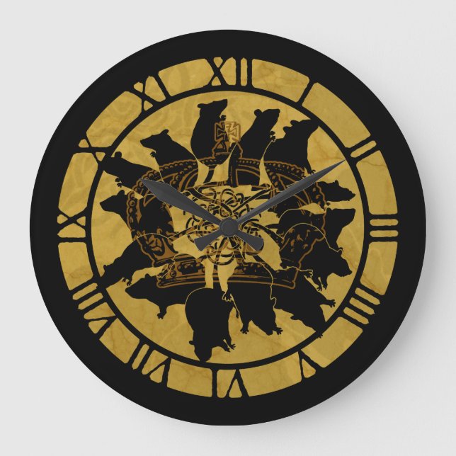 Reloj Redondo Grande Rat King (Anverso)