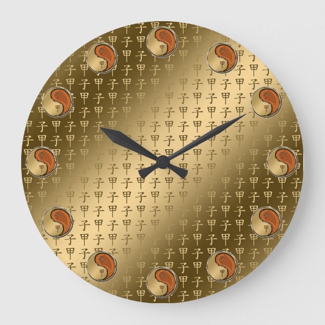 Reloj Redondo Grande Rata de Madera (Anverso)