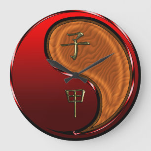 Reloj Redondo Grande Rata de Madera