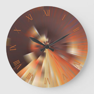 Reloj Redondo Grande Rayos solares abstractos