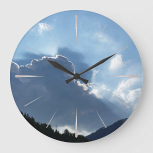 Reloj Redondo Grande rayos y nubes