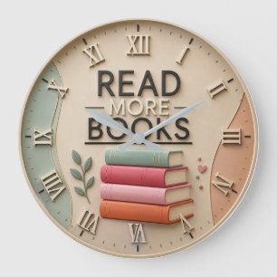 Reloj Redondo Grande Read More Books Library Reading Nook Teacher Gif