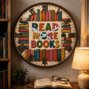Reloj Redondo Grande Read More Books Reading Classroom 
