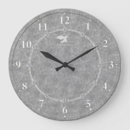Reloj Redondo Grande Real Platinum Modern Decorated 3-a Wall Clock Sale